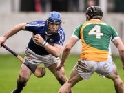Darren Maher in action against Sean Gardiner of Offaly