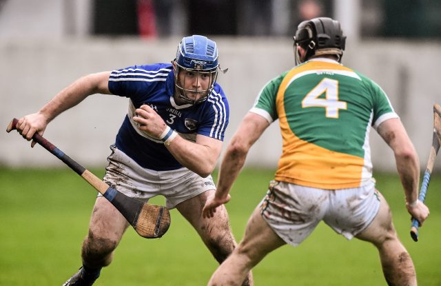 Darren Maher in action against Sean Gardiner of Offaly