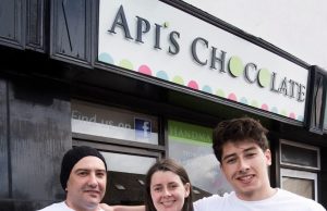 Business owner Maria Lukacova with husband Andre and Transition Year student son Api