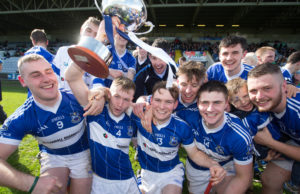 Castletown celebrate after winning the SHC 'A' final at O'Moore Park. Picture: Alf Harvey/HRPhoto.ie