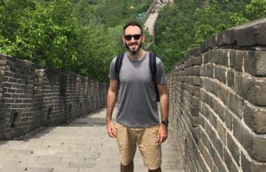 Daragh Meredith at the Great Wall of China