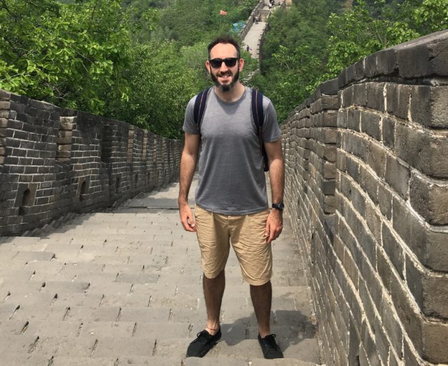 Daragh Meredith at the Great Wall of China