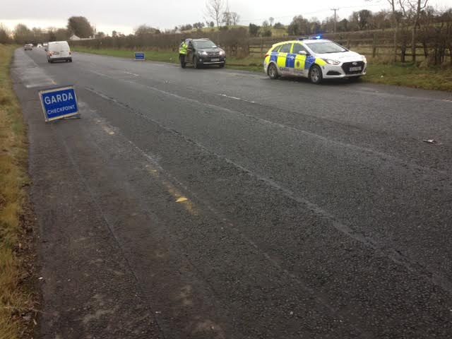 A garda was kicked in the eye at an incident at a checkpoint