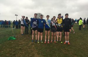Cathal Connaughton, Eddie Allen, Liam Butler, Colin Grenna, Cian McDonald and Adam Holden celebrate with their medals