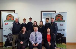 The team pictured after their stage 2 interview in Mullingar