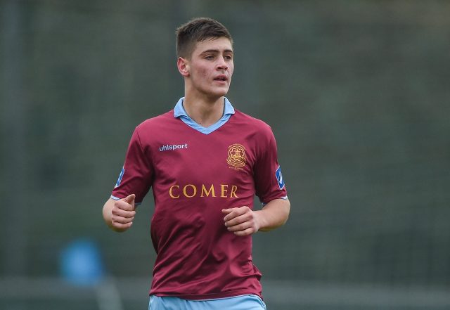 Aaron Conway during the friendly match between Galway United and FAI Colleges and Universities