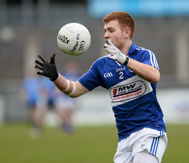 Liam Knowles starts at corner-back for the Laois U-21s tonight against Offaly