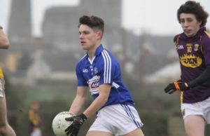 Colin Slevin of Portarlington ended the game with 2-4 against Ballyroan-Abbey