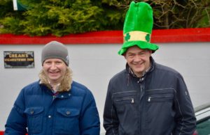 Martin McCaul and John Deegan at the Vicarstown St Patrick's Day parade