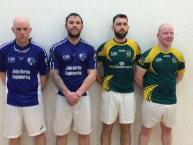 The Laois handball pair who were beaten on Wednesday night