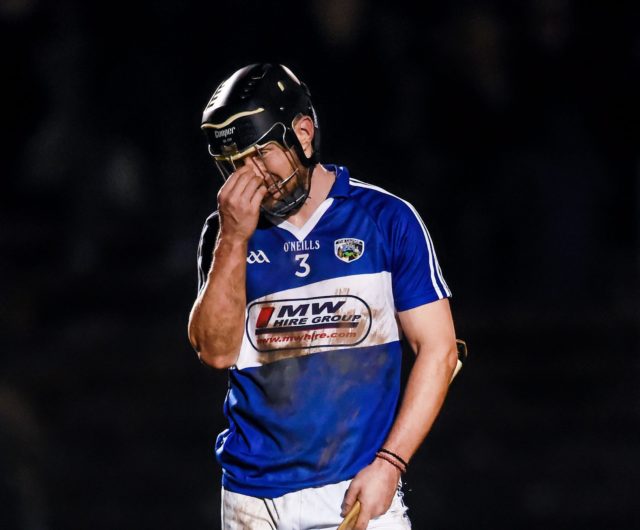 Very tough day for Cahir Healy and the rest of the injury hit Laois side in Galway