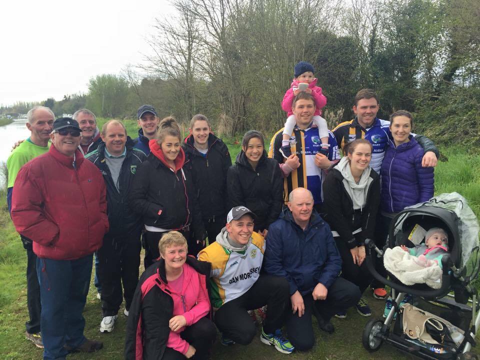 The Buggy family just after Ned died on his favourite 5km run in Vicarstown 