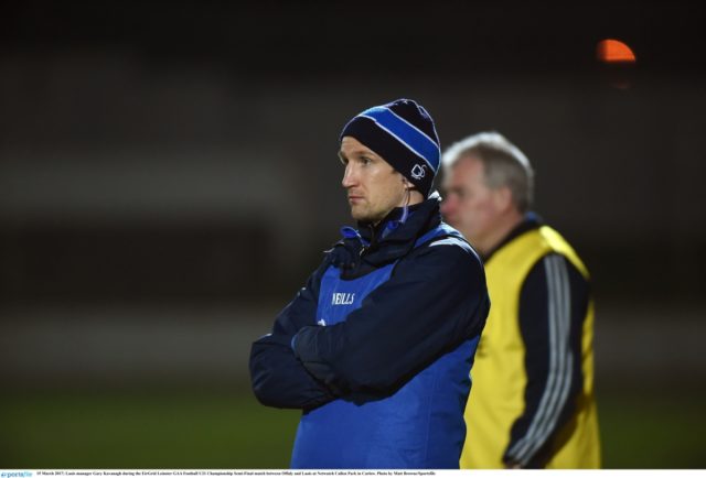 Laois U-21 football manager Gary Kavanagh