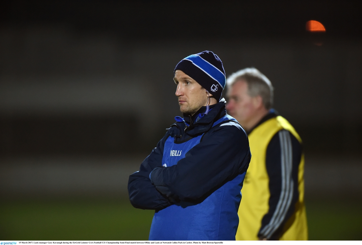 Laois U-21 football manager Gary Kavanagh