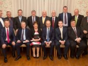 Fianna Fail party members in Laois with Michael Martin