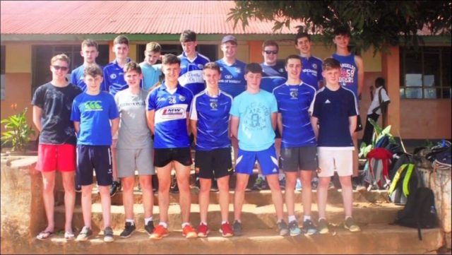All 16 of the Portlaoise CBS students who went on the Zambia trip this year