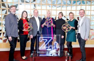 Michael Caney, PTC; Aisling Boland, BMS; David Ryan, Jet.com; Mary Mitchell O'Connor TD, Minister for Jobs, Enterprise and Innovation; Jackie Slattery, Director of Career Zoo; Laura Zapala, Qualtrics and Mark Fitzgibbon, Amgen