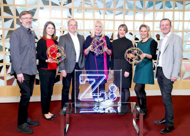 Michael Caney, PTC; Aisling Boland, BMS; David Ryan, Jet.com; Mary Mitchell O'Connor TD, Minister for Jobs, Enterprise and Innovation; Jackie Slattery, Director of Career Zoo; Laura Zapala, Qualtrics and Mark Fitzgibbon, Amgen