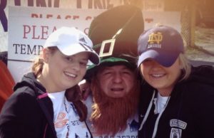 Orla Dunne (left) and Olwyn Hanson after completing the Aer Arann half marathon last year in aid of the Temple Street Childrens Hospital