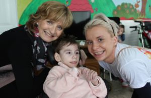 Adi Roche with Laois Rose Kate Hyland on their visit to Chernobyl