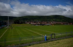 The Laois footballers are in Corrigan Park this afternoon