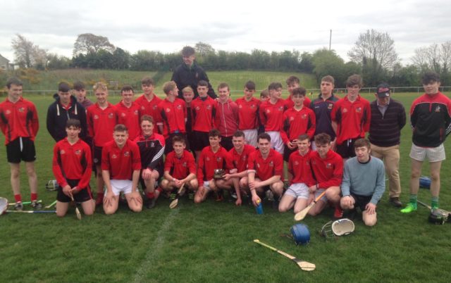 The Clonaslee Vocational School team who won the Leinster final today