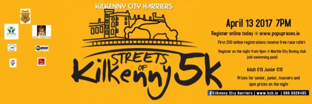 Streets of Kilkenny 5k will take place on Thursday