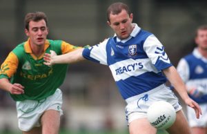 Hughie Emerson in action against Paddy Reynolds of Meath in 1997