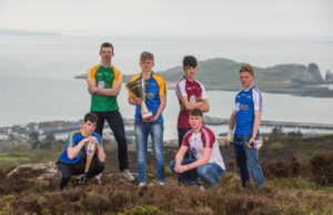 Laois man Liam Delaney, far right, pictured at the Celtic Challenge launch recently