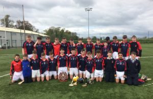 The victorious North Leinster team pictured with the cup