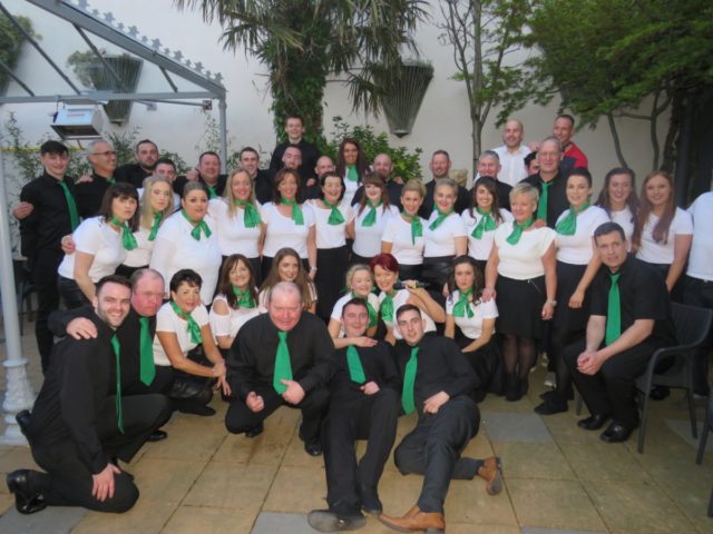 Members of Rosenallis GAA who took part in the Lip Sync over the weekend