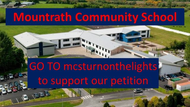 Mountrath Community School is looking for public lights to be put up