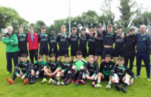The Portlaoise AFC U-19 team who won the cup at the weekend