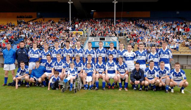 The Laois Under 21 squad before the Cadbury All-Ireland U21 Football Final against Cork