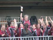 Tara Buggie celebrates as NUIG are crowned All-Ireland champions under her captaincy