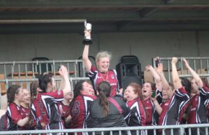 Tara Buggie celebrates as NUIG are crowned All-Ireland champions under her captaincy