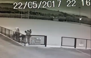 CCTV footage of the incident in Stradbally GAA