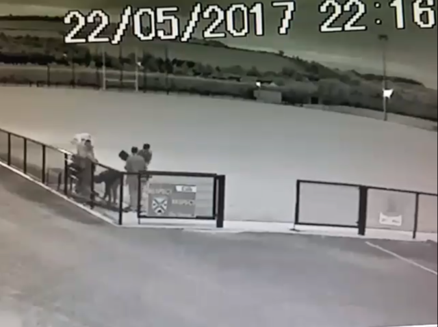 CCTV footage of the incident in Stradbally GAA