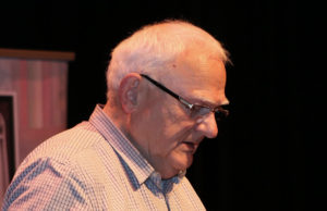 John Smith - a participant in the Open Mic event at Dunamaise Arts Centre , Portlaoise during the Leaves Literary Festival