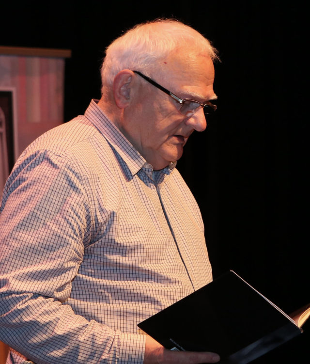 John Smith - a participant in the Open Mic event at Dunamaise Arts Centre , Portlaoise during the Leaves Literary Festival