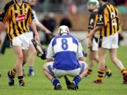 John O'Loughlin ponders after Laois lost to Kilkenny in the Leinster MHC semi-final at Dr. Cullen Park in 2007
