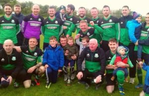The Portlaoise Shamrocks team who won the CCFL Division 1 Cup final on Sunday