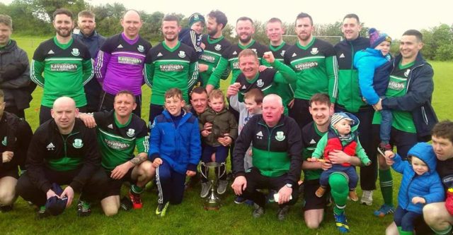 The Portlaoise Shamrocks team who won the CCFL Division 1 Cup final on Sunday