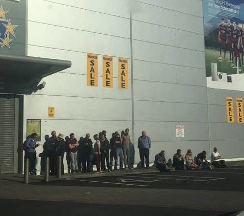 Large queues as Telfords sale kicks off