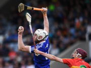 Neil Foyle scored 1-1 for Laois against Carlow in OMoore Park in the All-Ireland Qualifier Preliminary Round clash yesterday