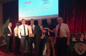 Raheen FC pictured at the CCFL Awards night