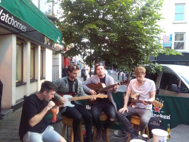 Fallen Lights performing at Sally's Portlaoise for mental health awareness