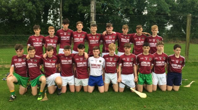 The Ballinakill-Park-Ratheniska Gaels team who beat Clough-Ballacolla in the Minor B Hurling league final