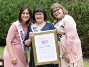 Esther Kelly-Keating, the 2017 Woman's Way and Beko Mum of the Year, with Lucy Kennedy and daughter Charlotte