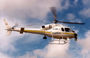 The Garda helicopter was in Stradbally last night